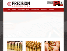 Tablet Screenshot of precisionammunition.com